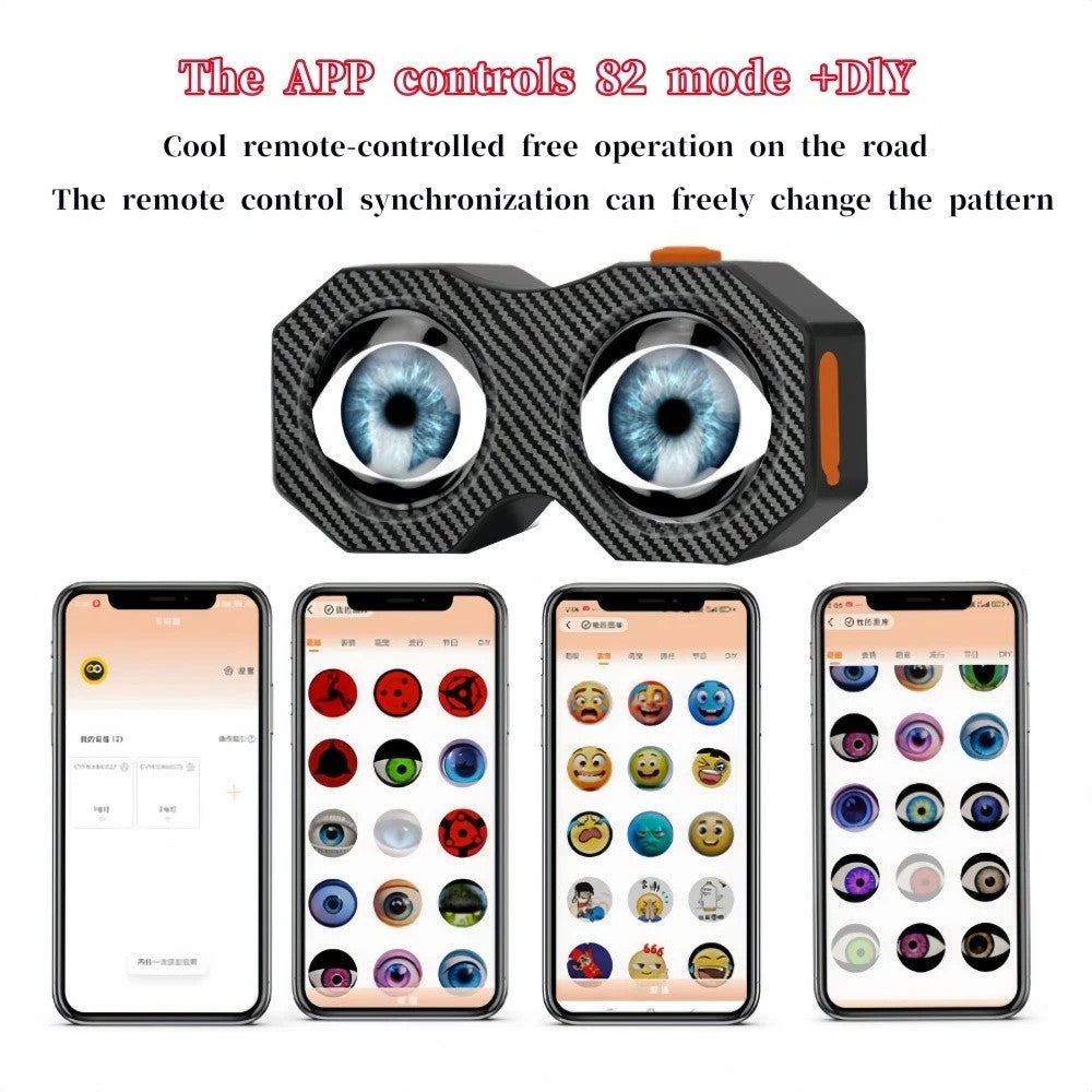 LED Devil Eye Light for Motorcycle Bike App Control Waterproof Decor