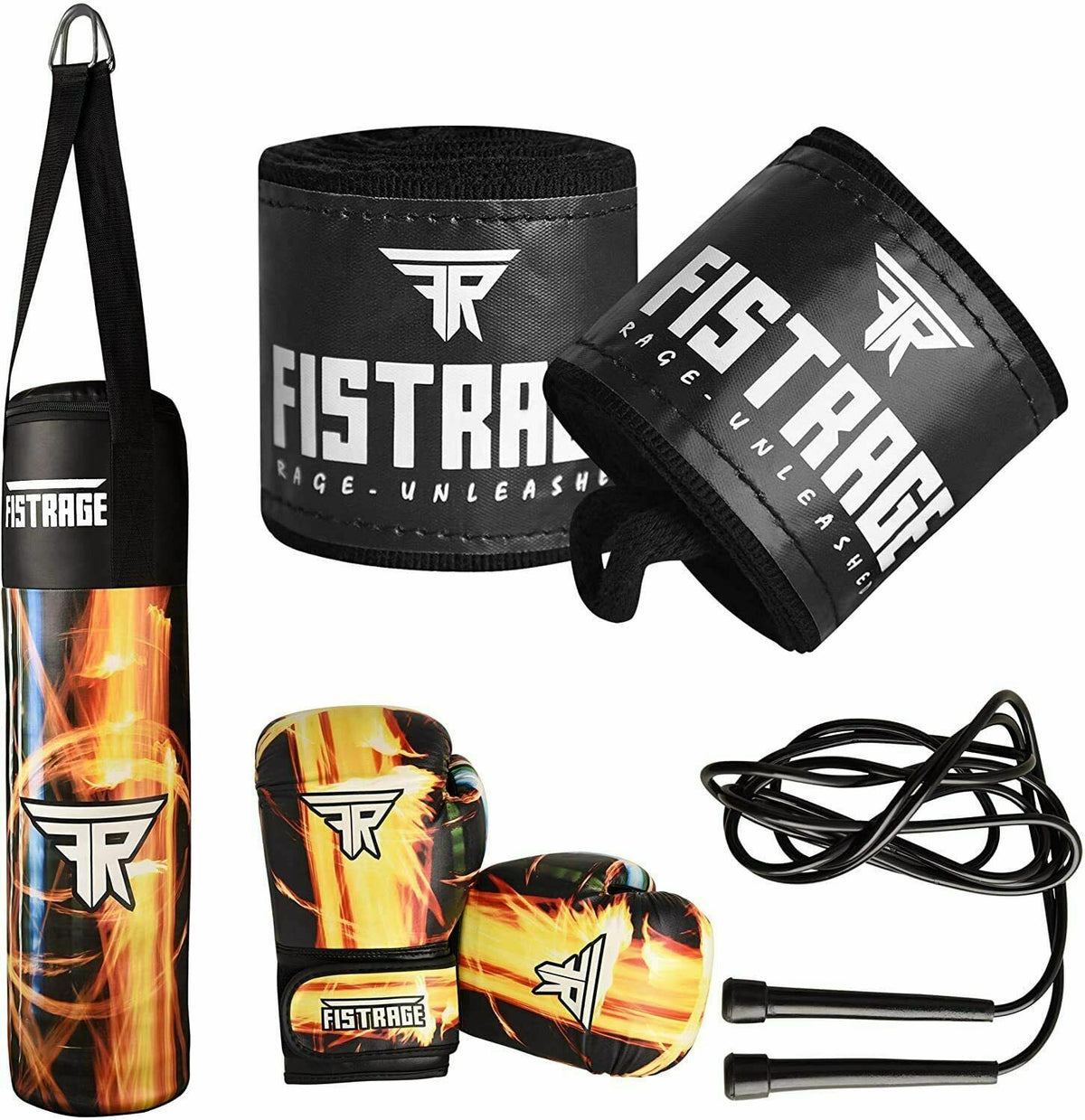 Kids Boxing Set with Heavy Punch Bag and 6oz Gloves - Unfilled or Filled Options