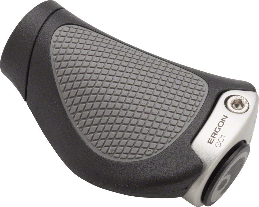 Ergon GC1 Lock-On Handlebar Grips for City Bikes - Black/Gray