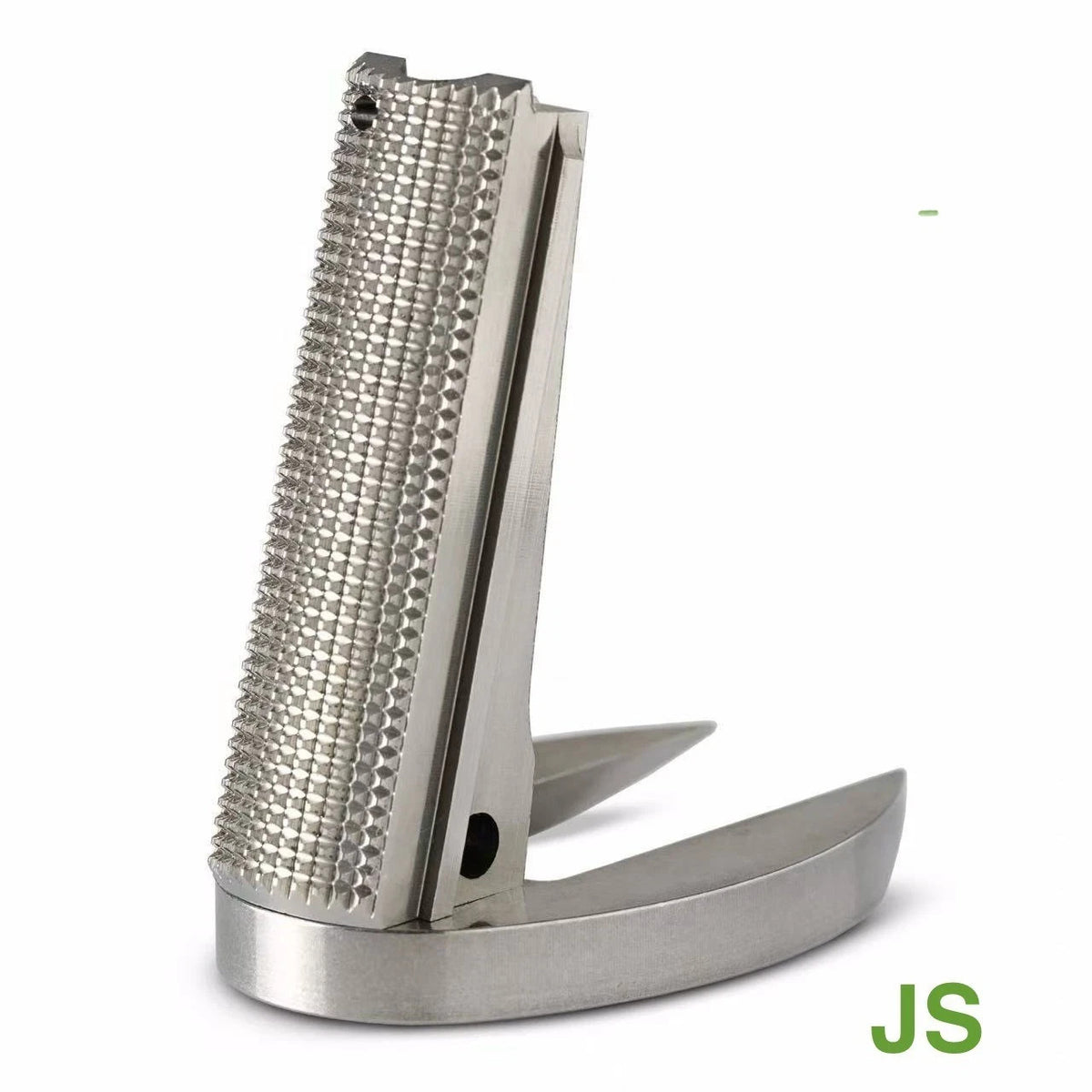 1911 Stainless Steel Main Spring Housing & Magwell Kit - Full Size Checkered
