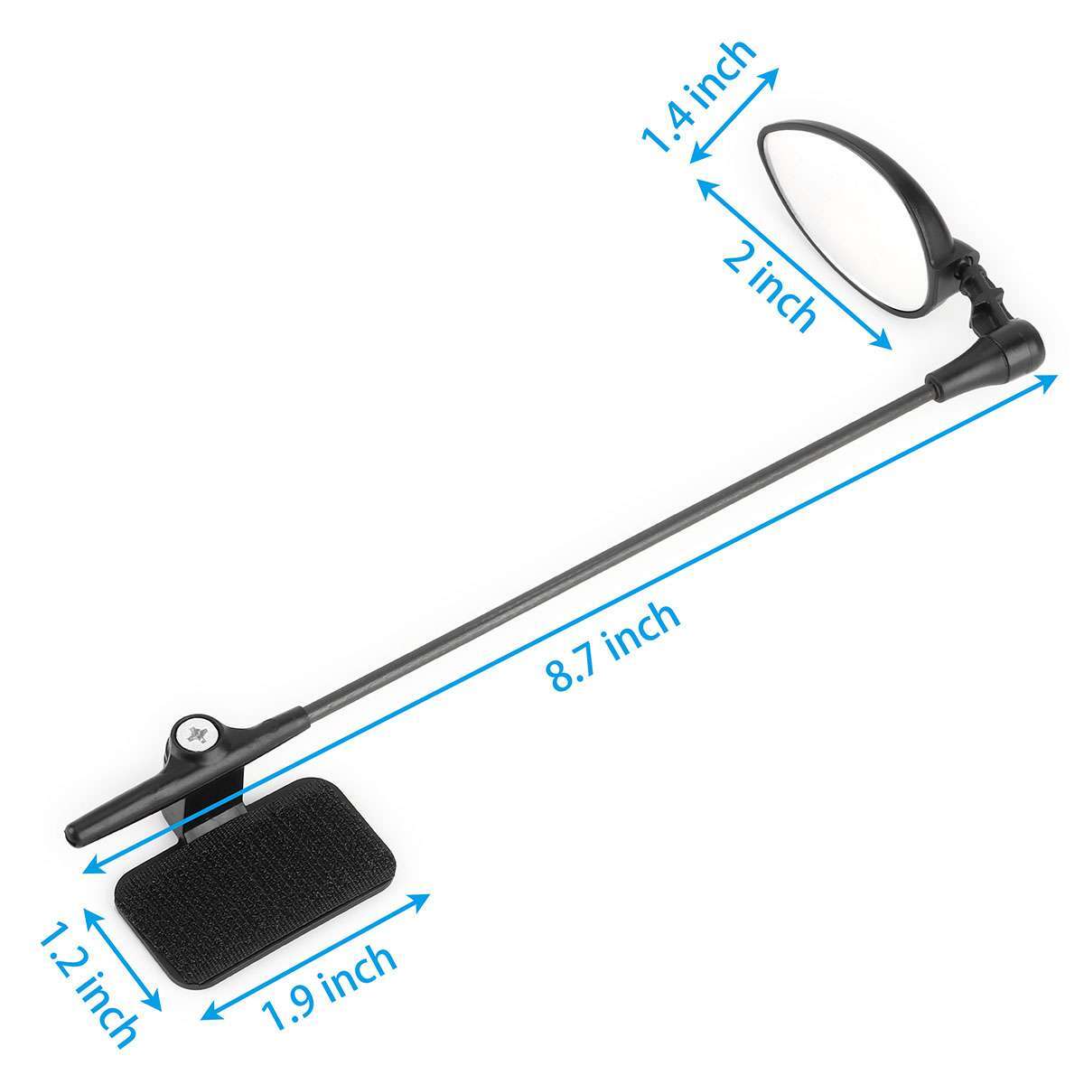 360° Bicycle Helmet Rearview Mirror - Adjustable Cycling Safety Mirror