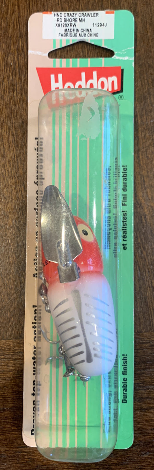 Heddon Crazy Crawler Fishing Lure - Red Head