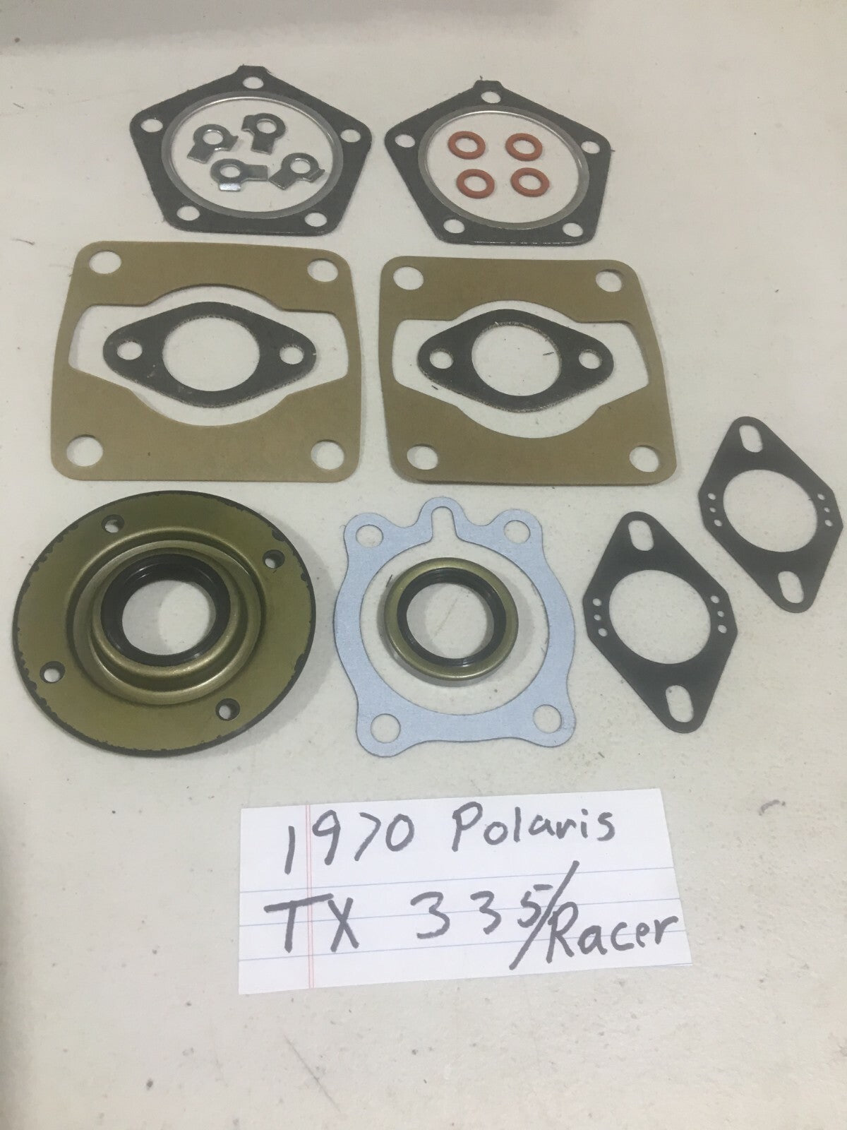 Vintage Polaris Gasket Set for 1970 335 Snowmobile 70 TX Racer FA