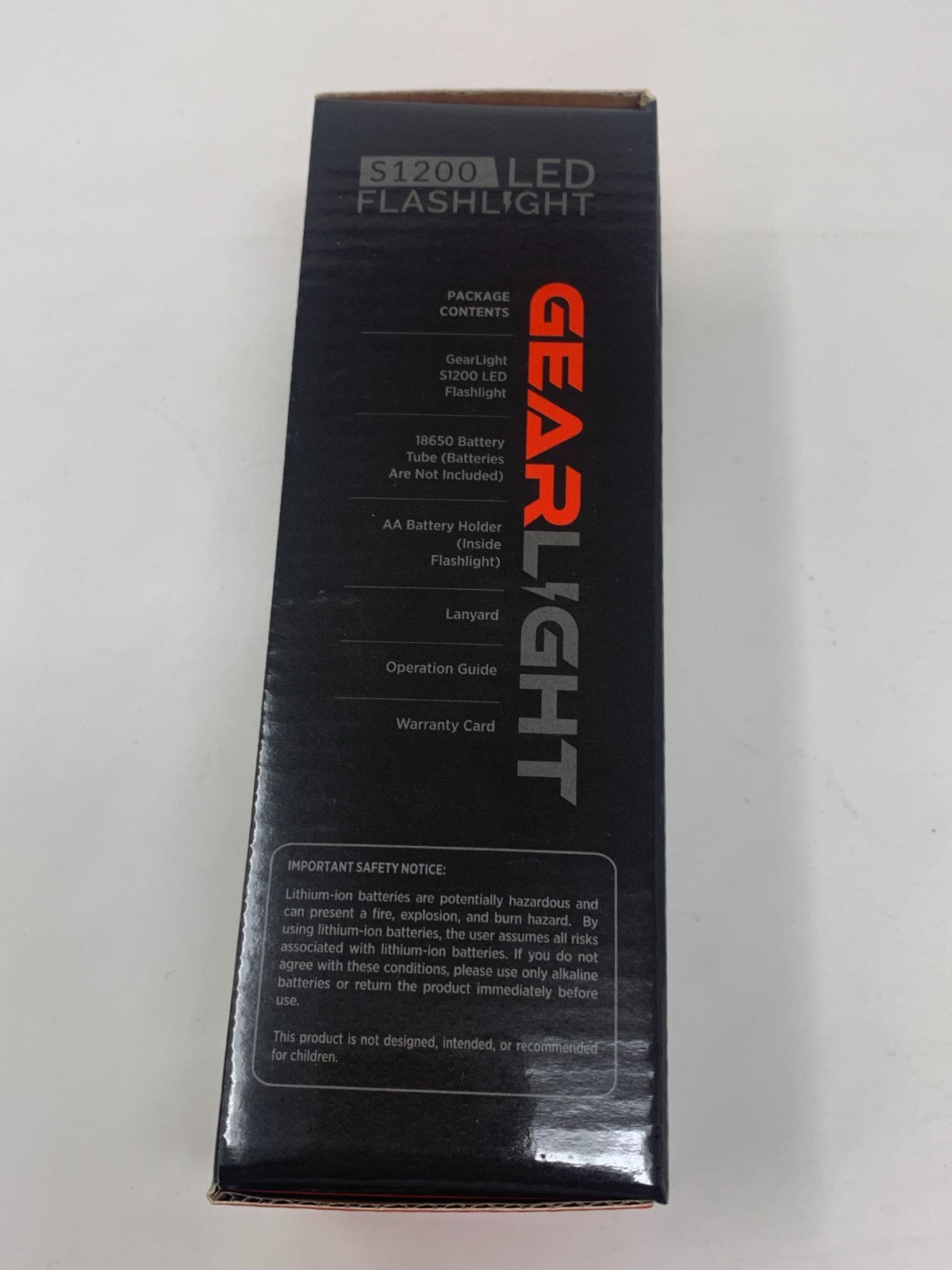 High-Powered LED Flashlight with Zoom, Water-Resistant for Camping & Outdoor Use