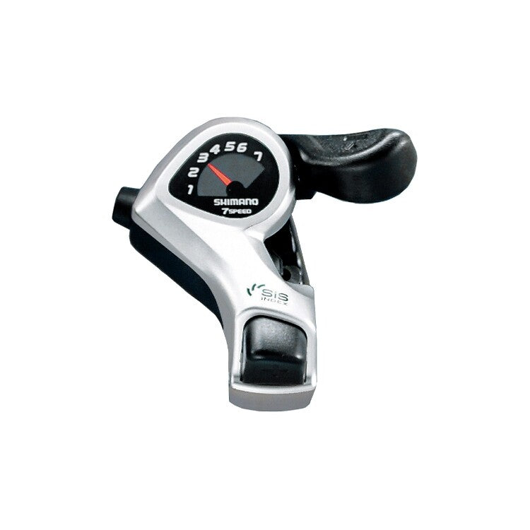 7-Speed Bicycle Thumb Shifter for Mountain Bikes with Optical Gear Display
