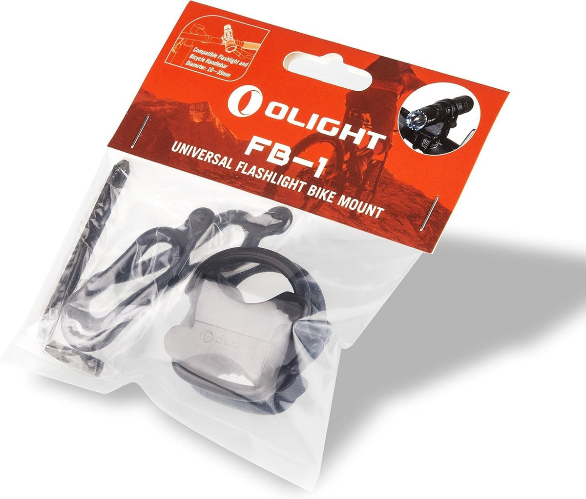 Universal Bicycle Flashlight Mount for Handlebar 10-35mm Diameter