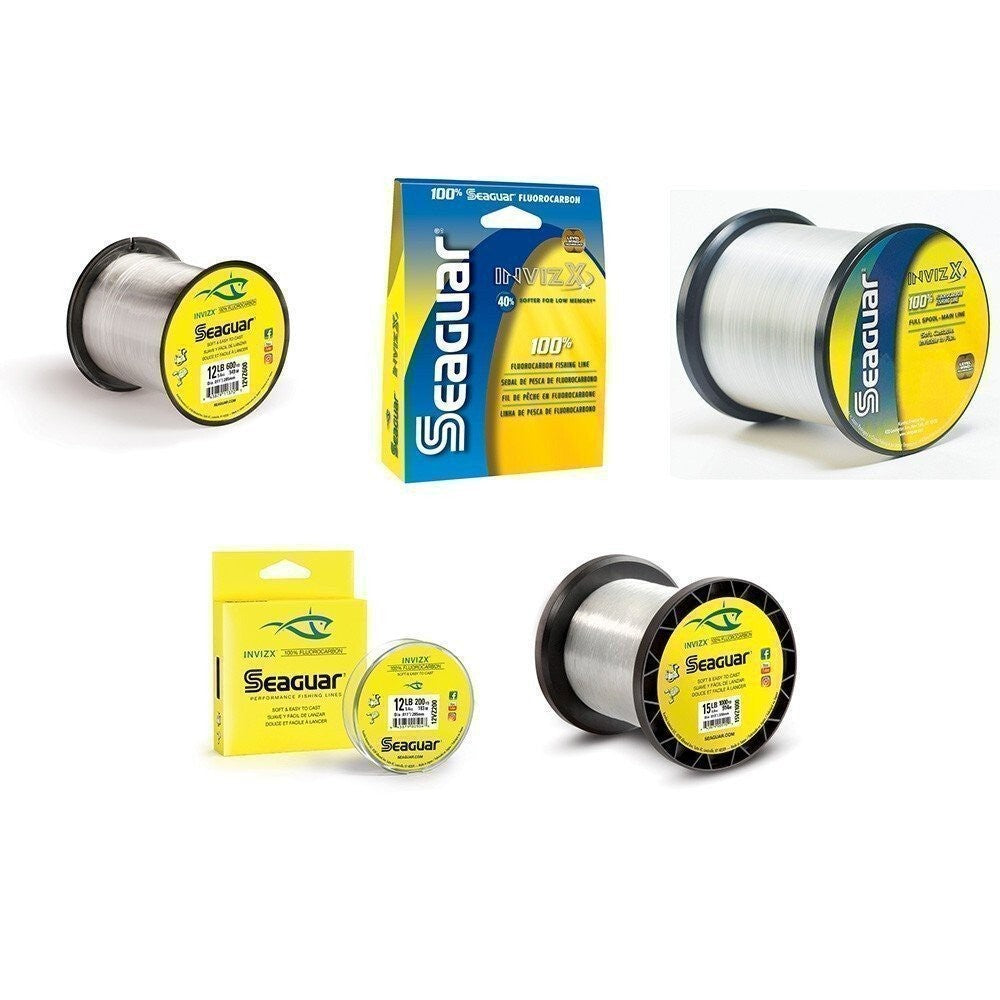 Fluorocarbon Fishing Line Clear - Soft, Strong, Castable, Multiple Sizes