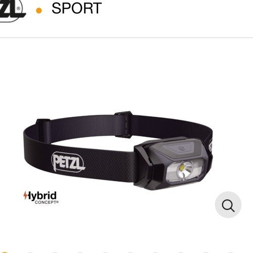 Petzl Tikkina 300 Lumens LED Headlamp - Lightweight, Rechargeable & Adjustable
