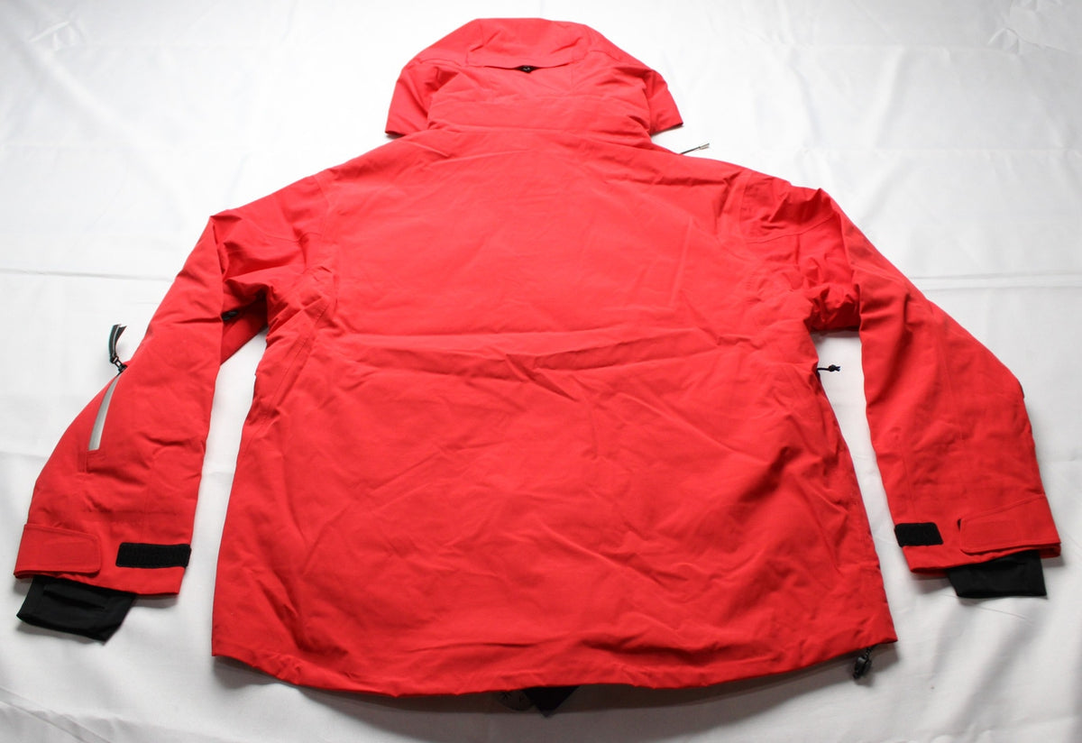 Women's Insulated Ski Jacket with Hood - Aurora Red, Size Large