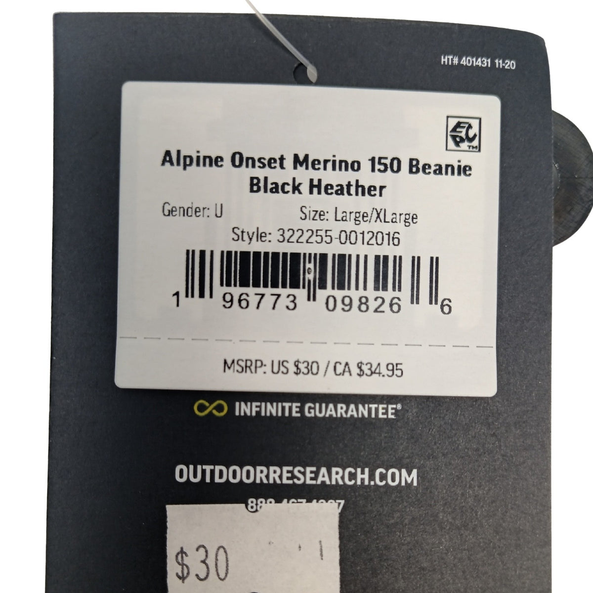 Outdoor Research Alpine Merino 150 Beanie - Breathable, Odor-Resistant, Sun Protection
