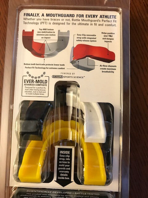 NHL Boston Bruins Adult Mouthguard Protection 2 Pack - Sports Safety Gear