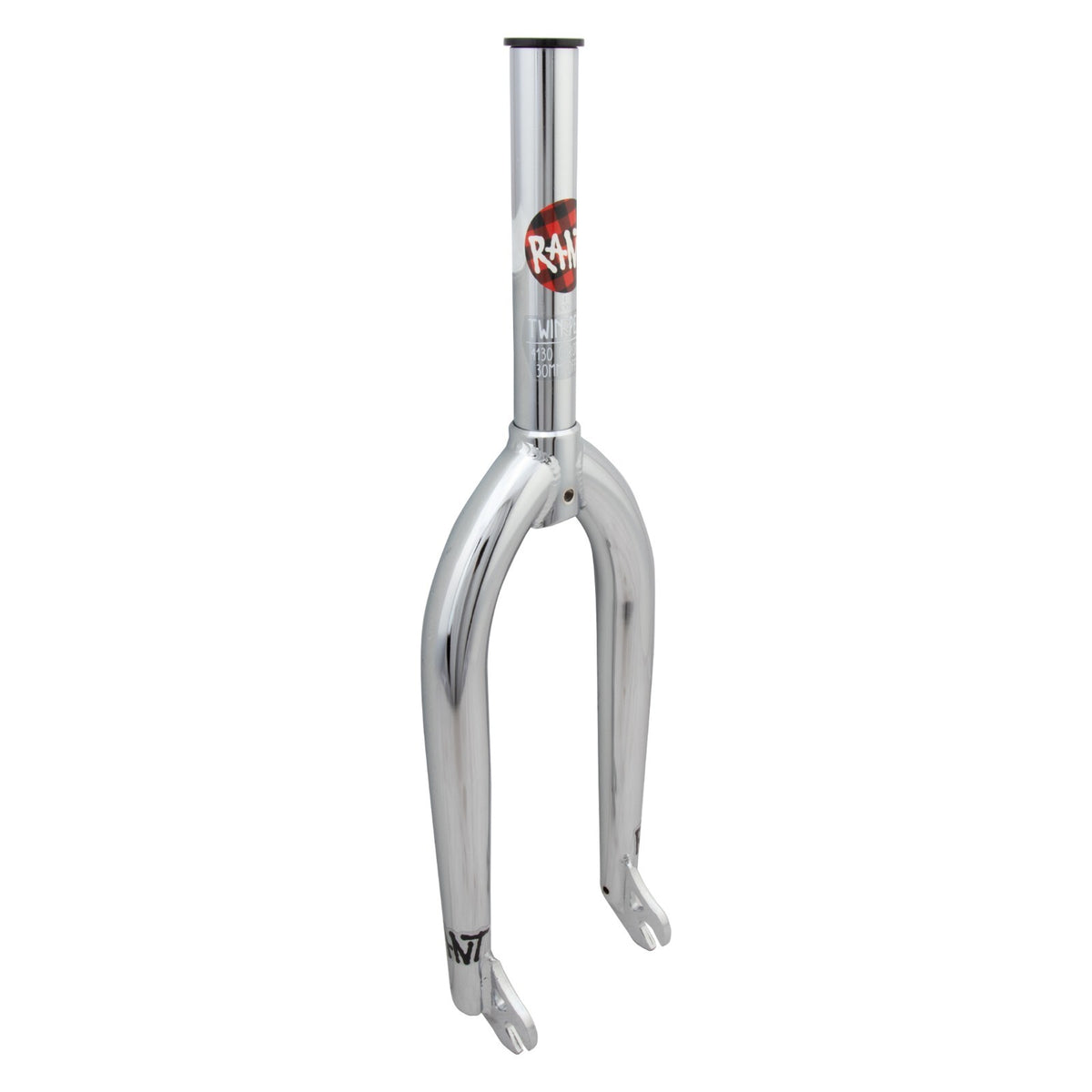 20-Inch BMX Bicycle Fork - Chrome or Black Chromoly Rant Twin Peaks