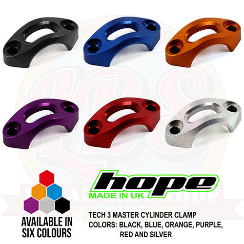Bike Brake Master Cylinder Clamp - All Colors for Hope Tech 3 System