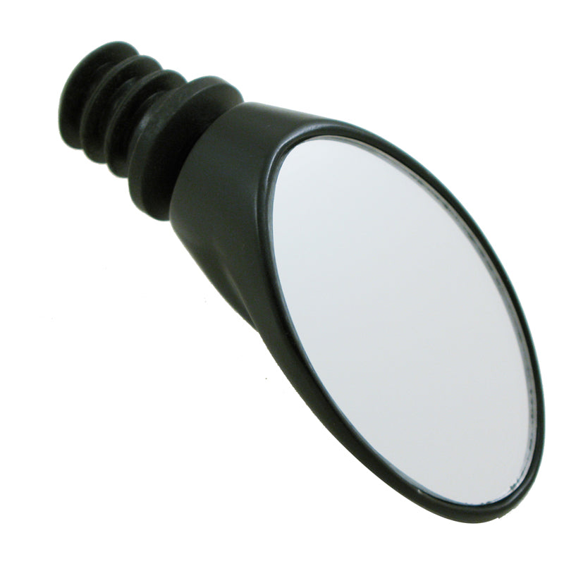 Road Bike Bar End Mirror with Ball Joint for Drop Bars - Black