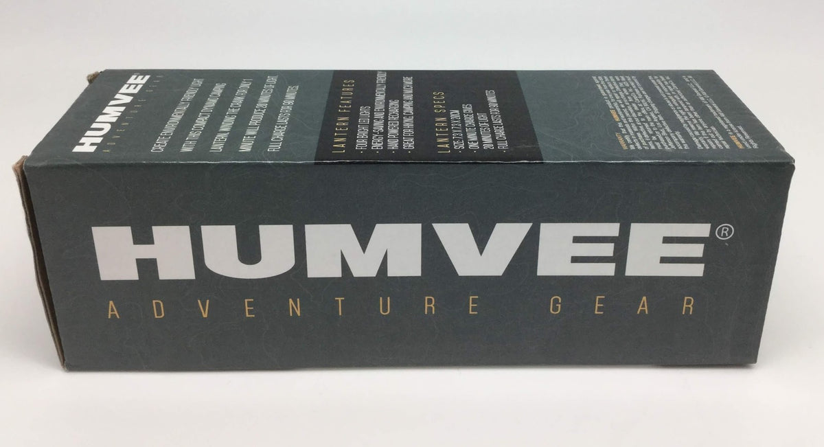Humvee Hand Winding Rechargeable LED Camping Lantern - Portable Hiking Light