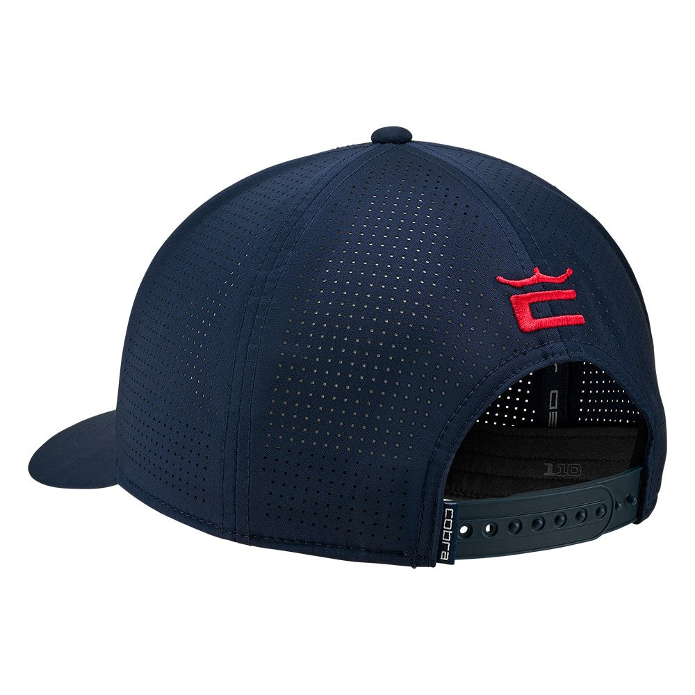 Golf Snapback Hat Cap - Split Tour 2026 Cobra Navy & Red Adjustable
