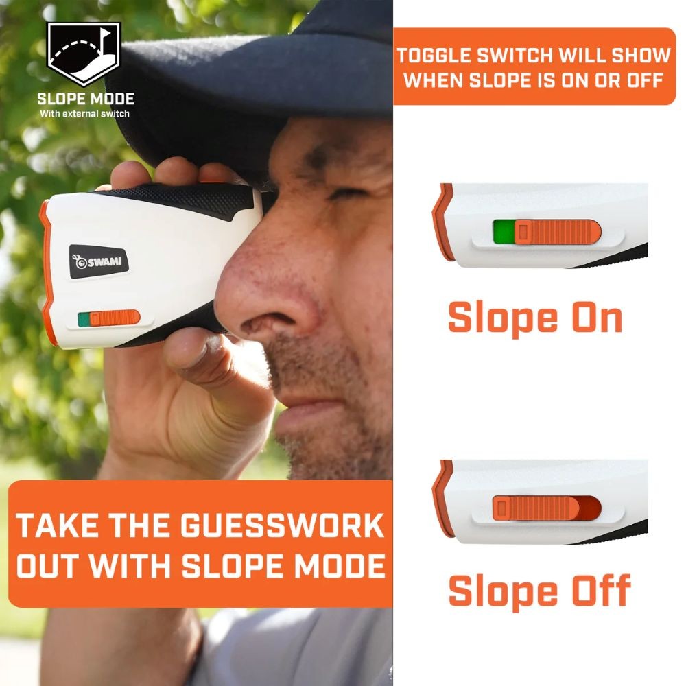 Golf Laser Rangefinder with Pin Technology Slope Mode Waterproof Magnets