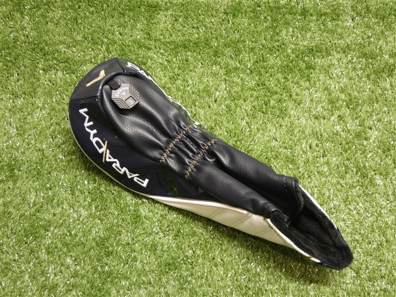 Golf Fairway Wood Headcover Navy White Gold for Callaway Paradym