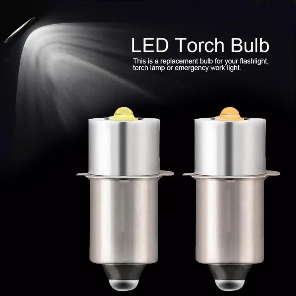 LED Upgrade Bulb for Maglite Flashlights - Bright 200 Lumens Replacement 2-6 Cell C/D