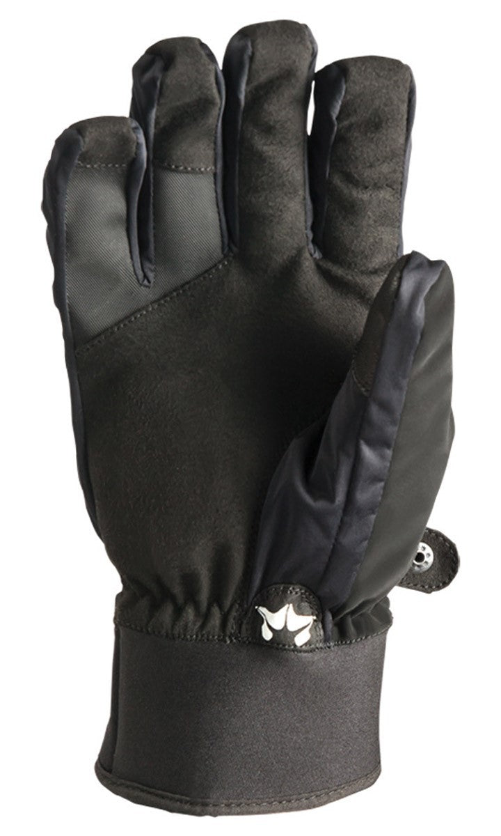 Men's Snowboard Gloves Waterproof Insulated Black Large