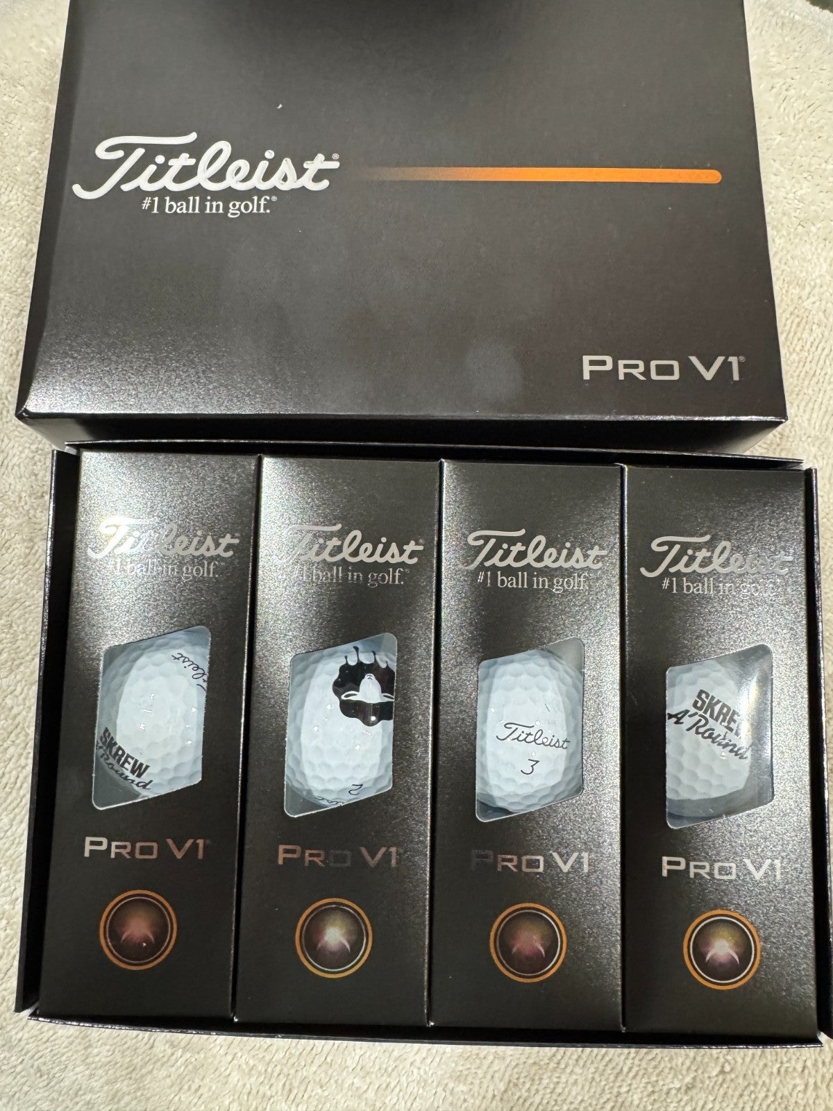 Titleist 2026 Pro V1 Golf Balls - 1 Dozen Logo Overrun