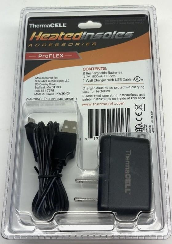 Rechargeable Backup Battery for Heated Insoles - 2 Pack