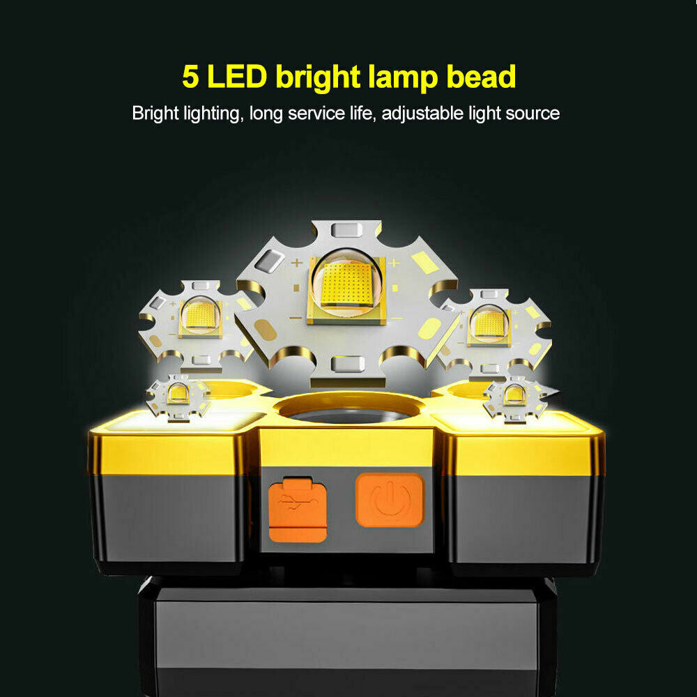 Rechargeable LED Headlamp for Camping, Fishing & Outdoor Activities