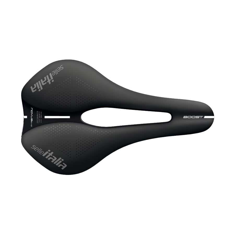 Cycling Saddle - Road & Gravel Bike Seat with Superflow Cut-Out, 145mm Manganese Rails