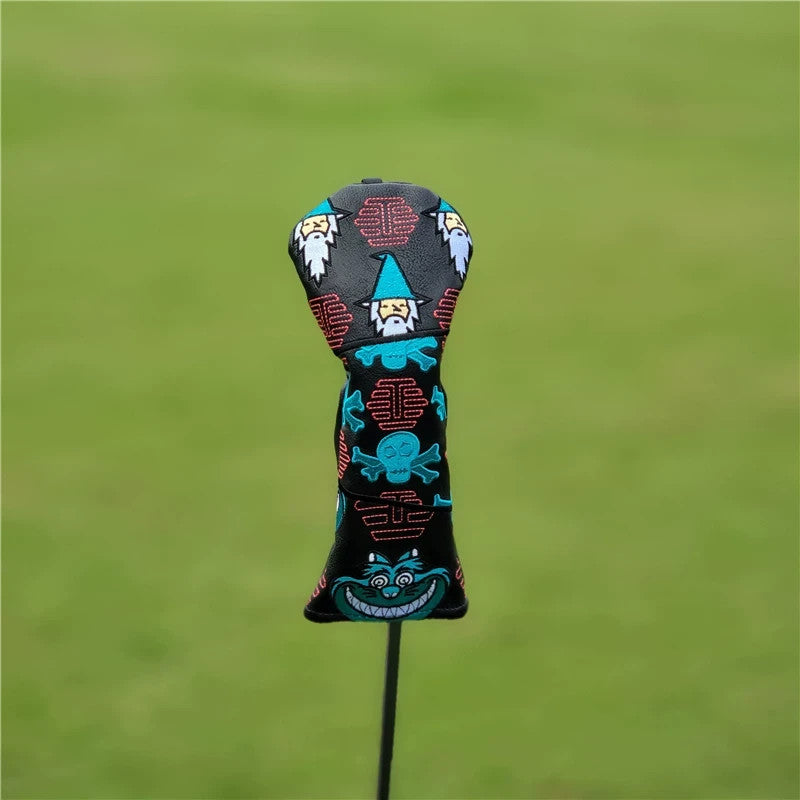 Golf Club Head Cover for Driver, Wood, Hybrid - Stylish & Durable PU Leather