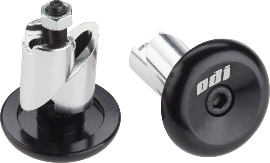 Aluminum Bicycle Bar End Plugs Pair - Black Bike Handlebar Accessories