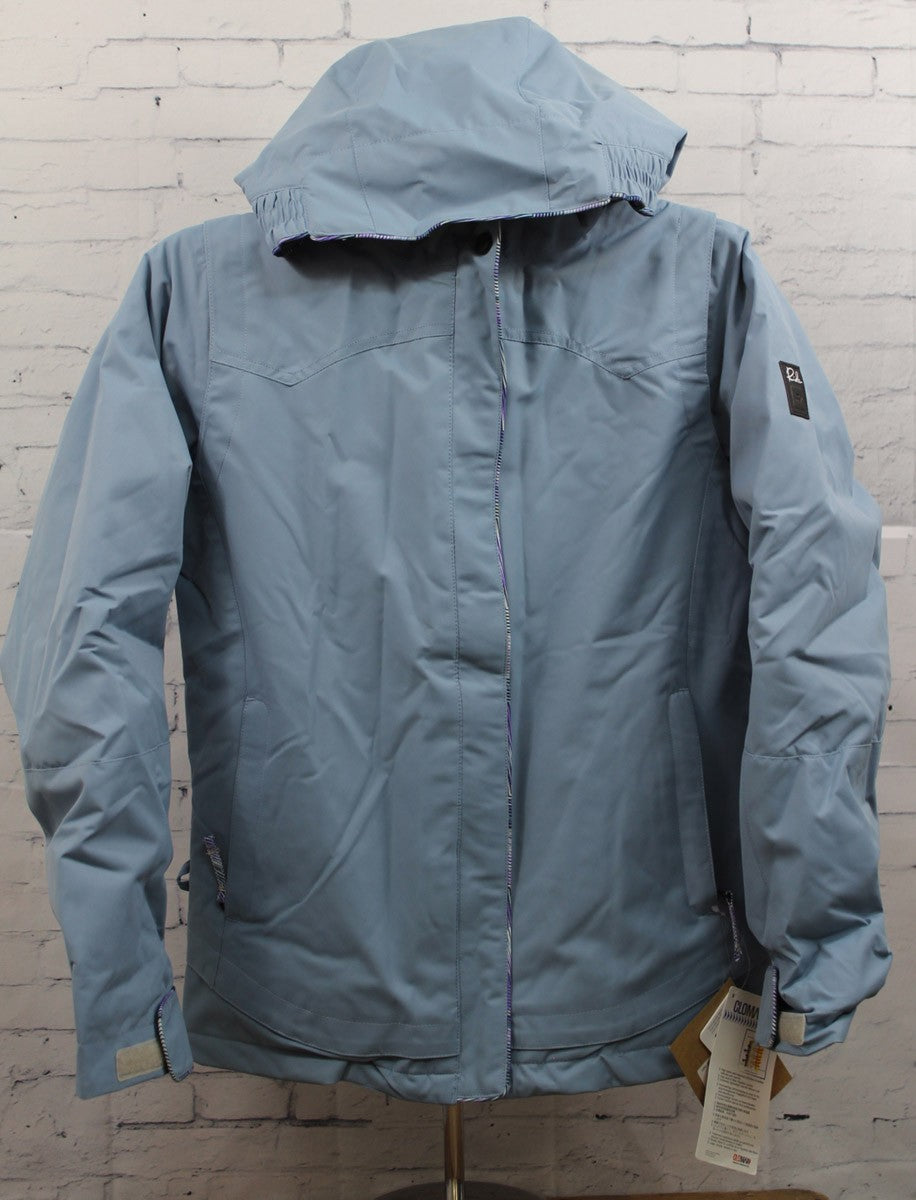 Youth Girls Snowboard Jacket - Waterproof Insulated Winter Coat Primer Blue
