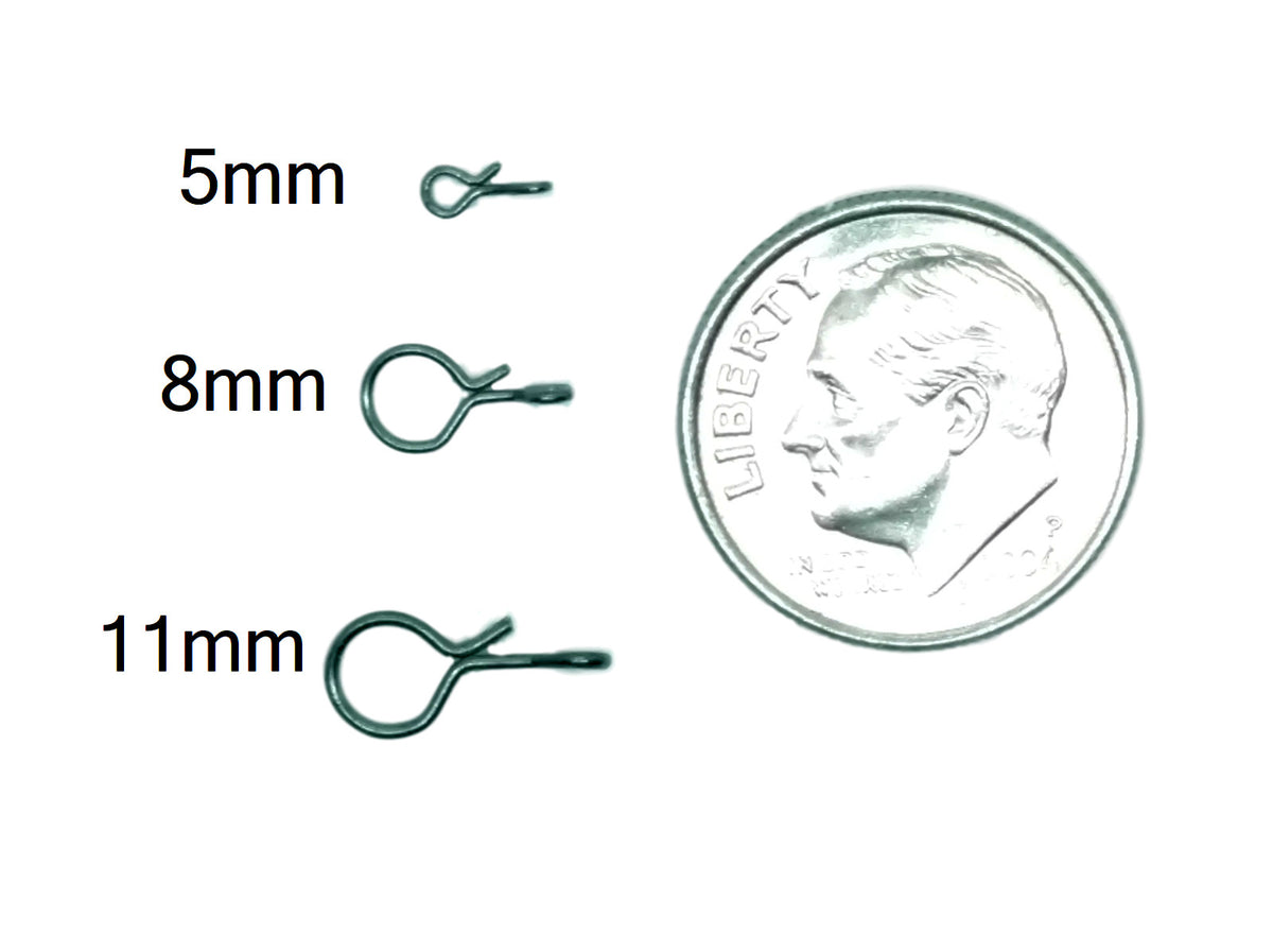 Fishing Snap Clips Bulk Assortment - Quick Link No Knot Fly & Lure Connectors