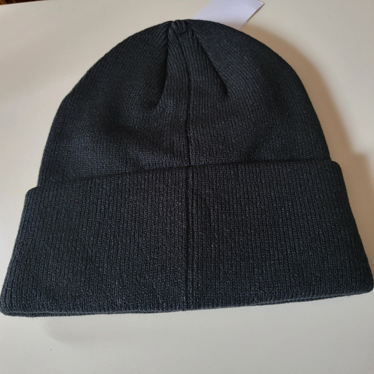 Timberland Contrast Tree Embroidered Knit Beanie Hat - Black, One Size