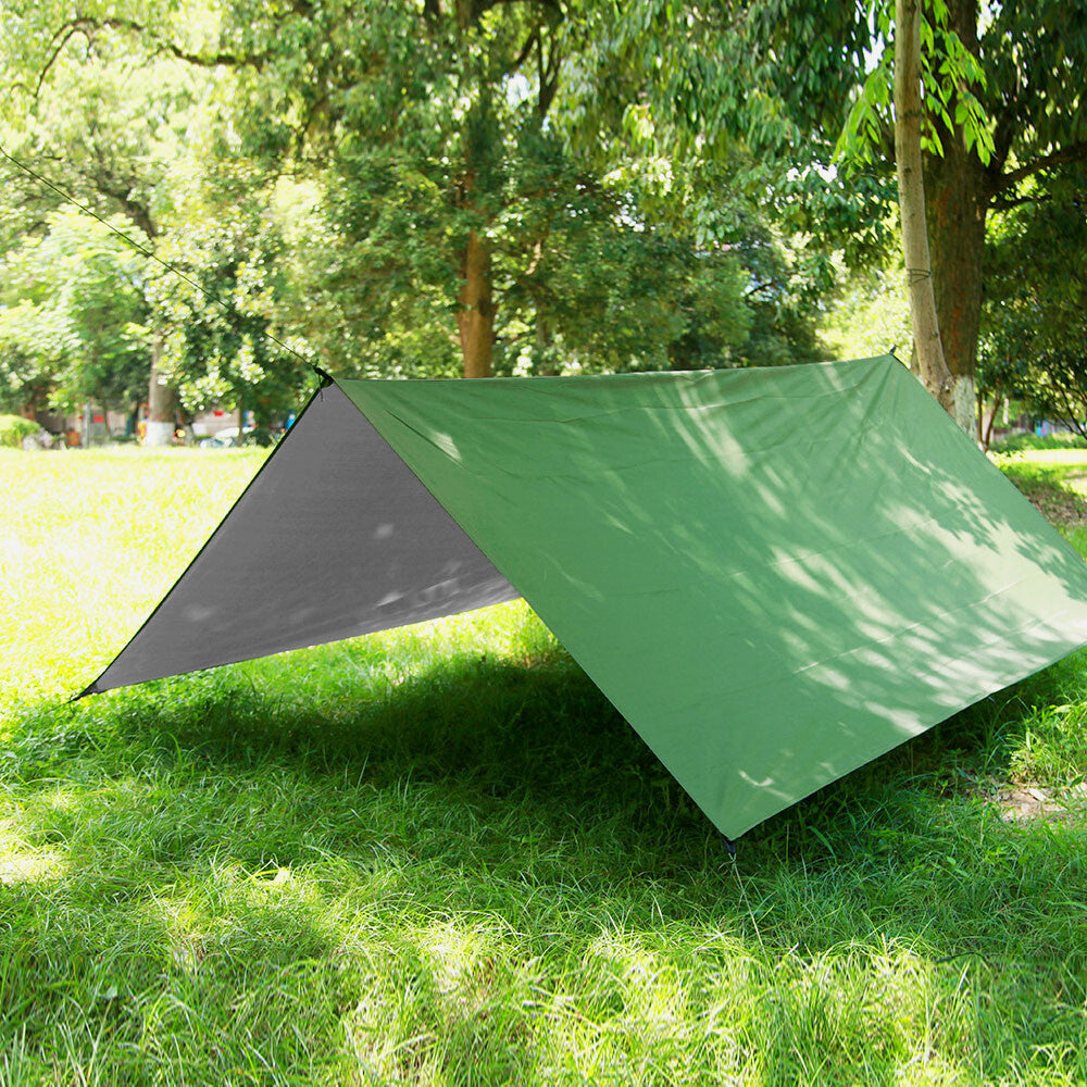 10x10 ft Waterproof Camping Tarp Shelter with Grommets