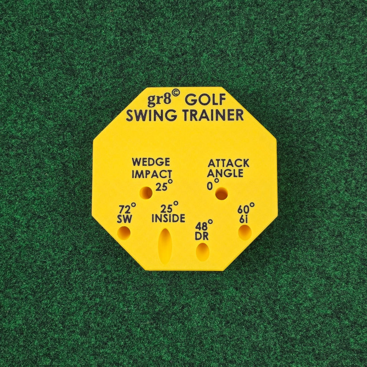 Compact Golf Swing Trainer with Alignment Stick - Weighted & Adjustable for Left/Right Hand
