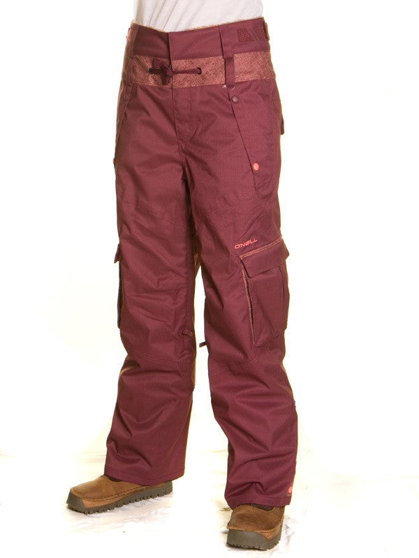 Women's Ski Snowboard Pants Waterproof Insulated Cape Red Size Medium