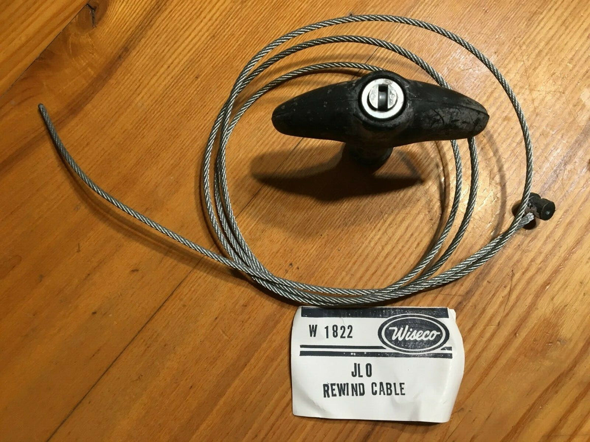 Vintage Recoil Handle Cable Kit for Polaris Arctic Cat Ski Daddler - NOS JLO Large Recoil Handle