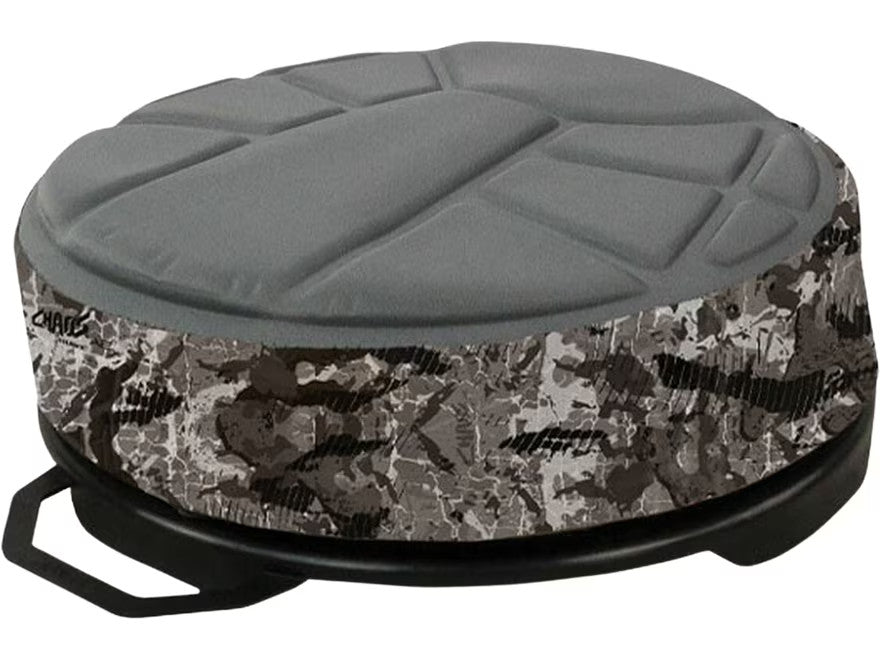 Memory Foam Hunting Bucket Seat with 360° Spin & Camouflage Cover