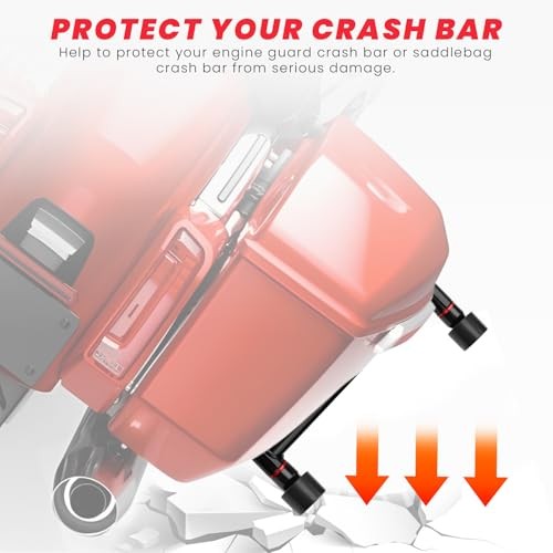 Motorcycle Rotatable Crash Bar End Sliders for Harley Davidson M12 Screws