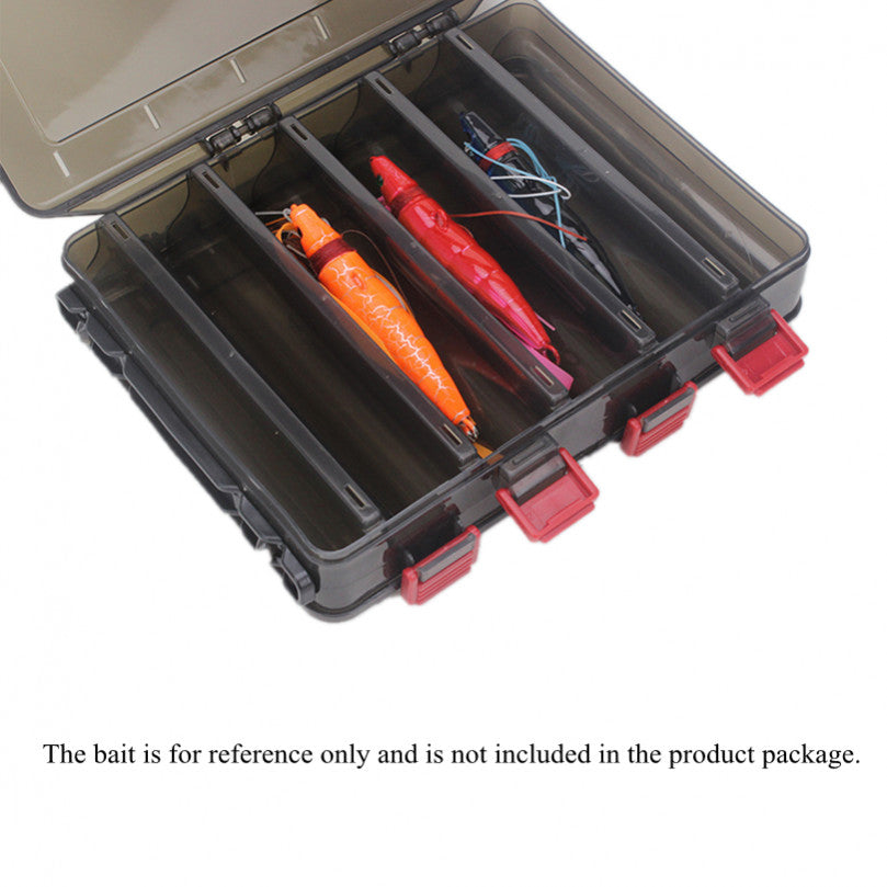 Portable Fishing Tackle Box with 10 Compartments, Waterproof Organizer Case