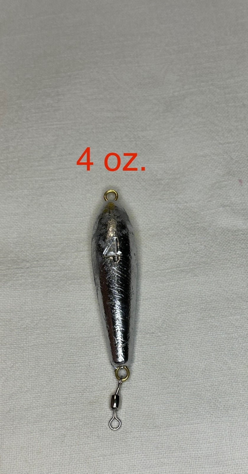 Trolling Inline Sinkers with Swivel - Lead Weights for Fishing, 2oz-4oz, Bulk Quantities