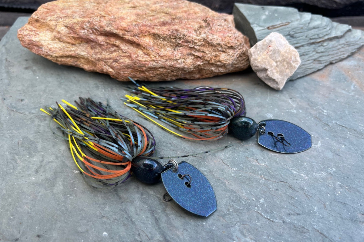 Unbranded 2 Pack Vibrating Bladed Swim Jigs for Bass Fishing