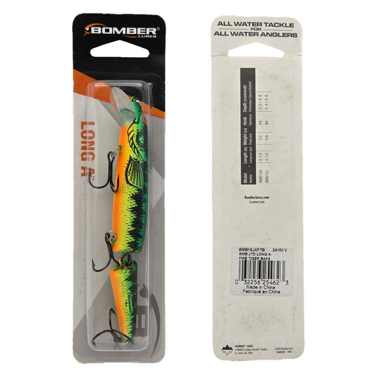 3-Pack Jointed Long A Fire Tiger Bass Fishing Lures - 4.5 Inch Jerkbaits