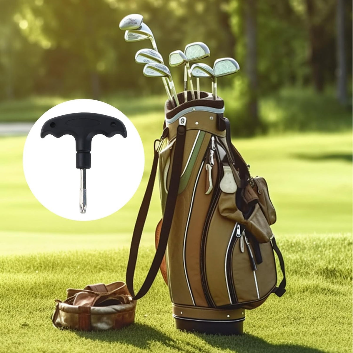 Golf Wrench Tool Stainless Steel Ergonomic Club Adjustment Tool