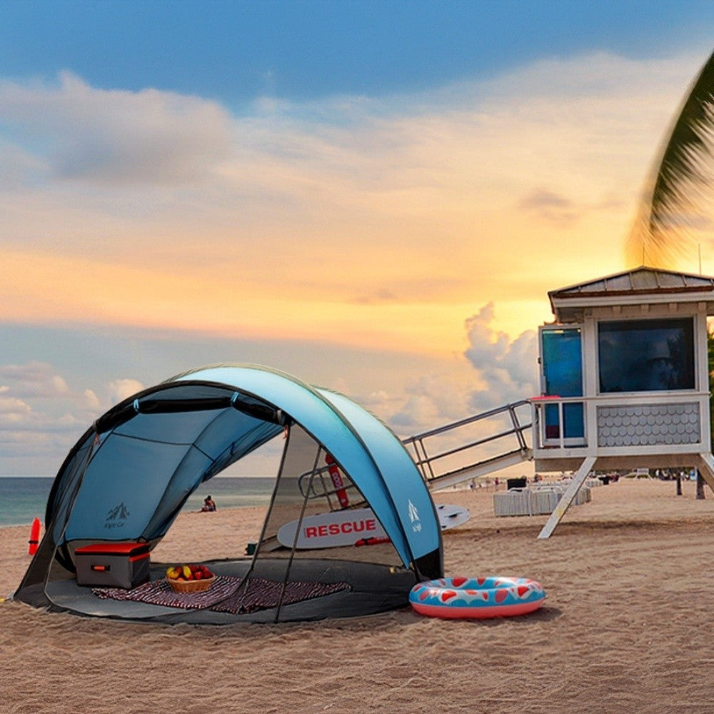 Portable Pop-Up Beach Tent Sun Shelter UPF 50+ for Family, 2-4 People