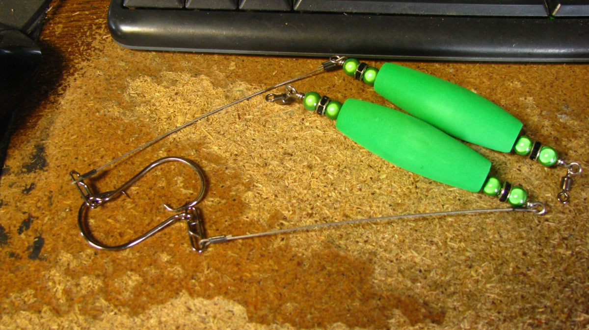 Catfish Fishing Rigs with Float and Heavy Duty Hook - 2 Pack