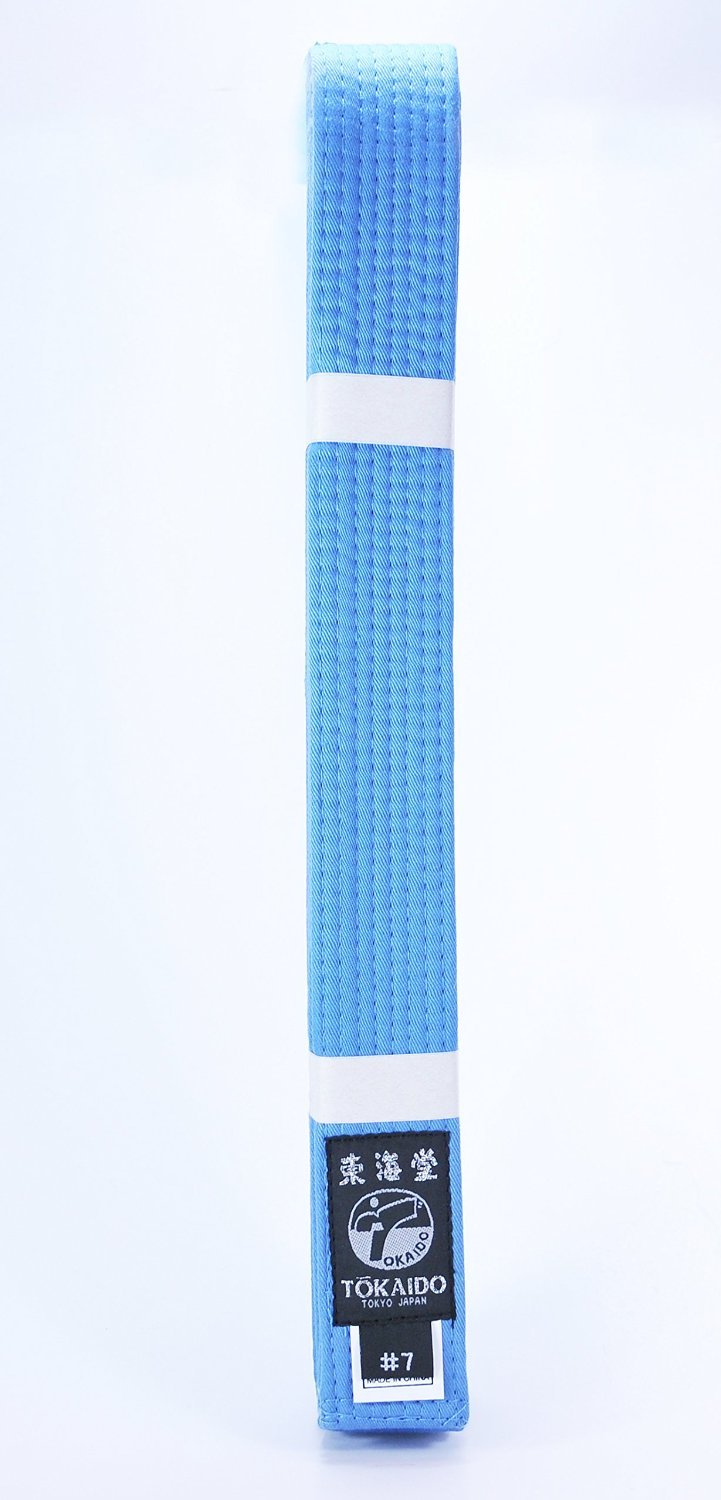 Martial Arts Belt for Judo Karate TKD BJJ - Sky Blue, All Sizes & Colors