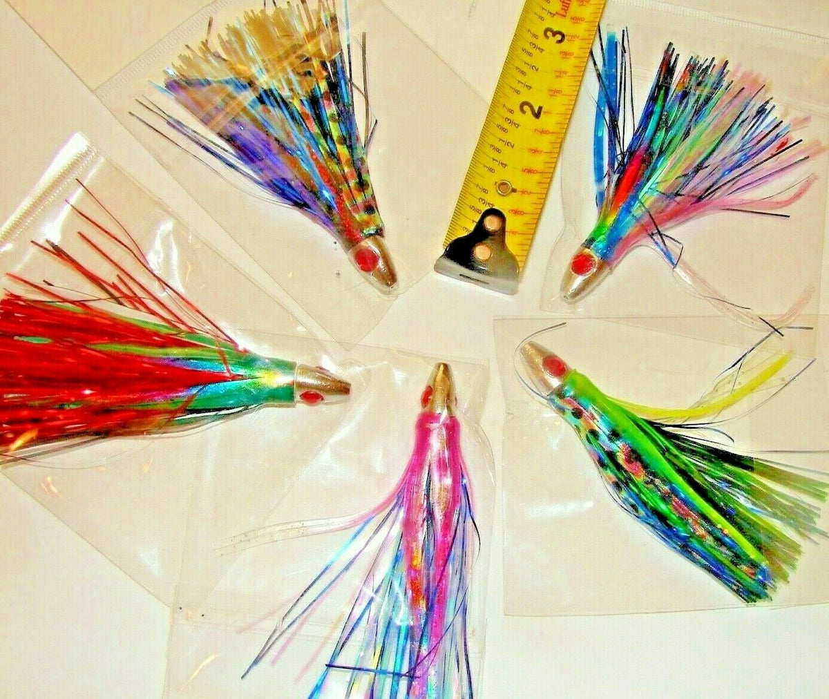 Saltwater Trolling Fishing Lure Set - Big Game Offshore Fish Baits (5 Pack)