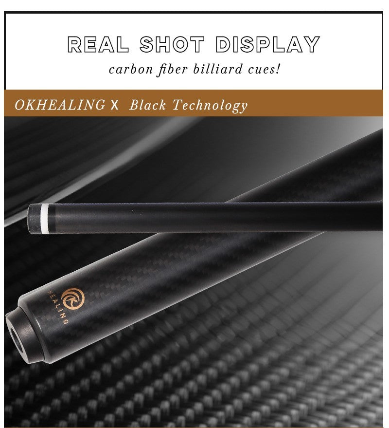 Carbon Fiber 58-Inch 12.9mm Tip Break-Jjump Cue 20oz Billiards Sticks
