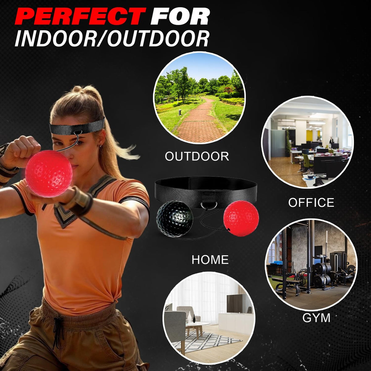 Boxing Reflex Ball Set for All Ages - Improve Speed, Agility & Coordination